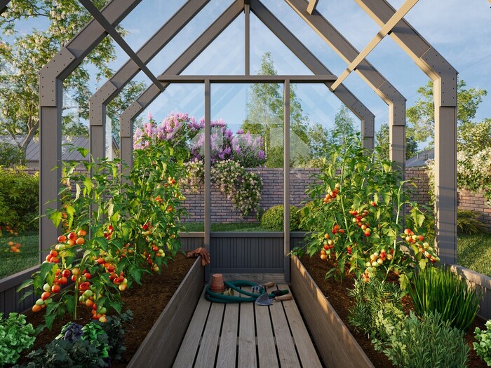 Palmako drivhus Emilia 5,4 m² - 240 x 244 cm